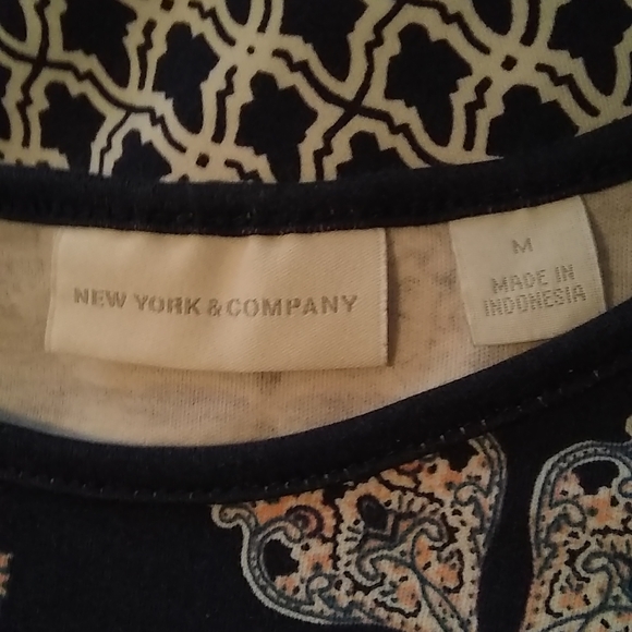 NEW York & CO Cotton DRESS Sz M - Picture 3 of 5
